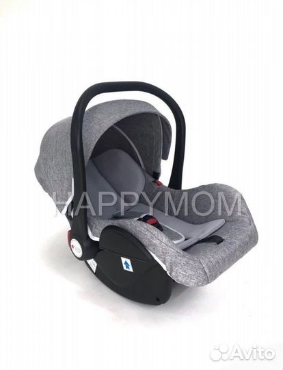 Коляска Luxmom 608 серый 3в1