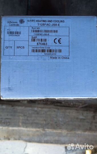 Термостат Johnson Controls t125bac-JS0-E