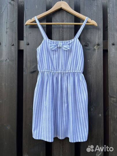 Сарафан летний для девочки в полоску 10-11 лет