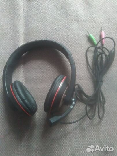 Наушники для компьютера с микрофоном Lentel