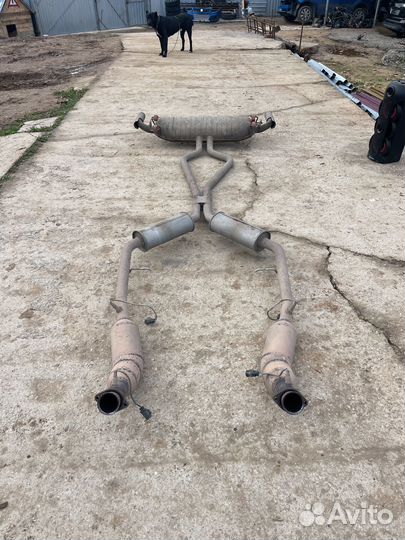 Глушитель всборе с катализаторами range rover l322