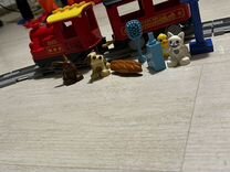 Lego duplo поезд с дополнительными рельсами