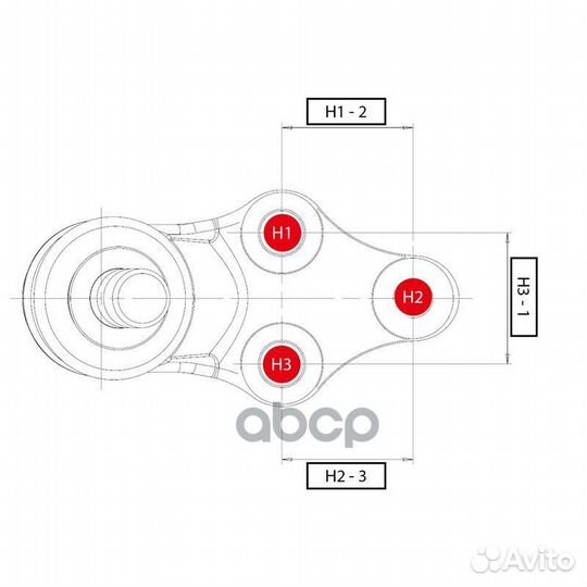 Опора шаровая hyundai Terracan 2001 - 2007 cb01