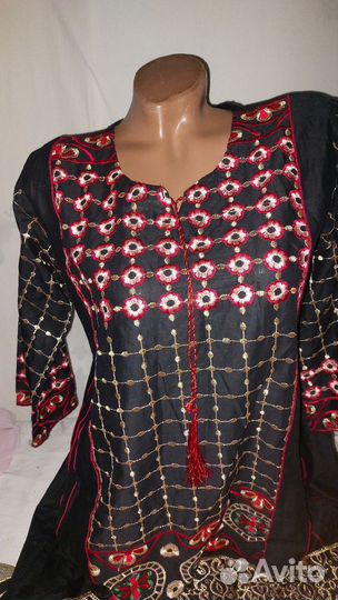 Шальвар камиз расшитый индия р.48-50