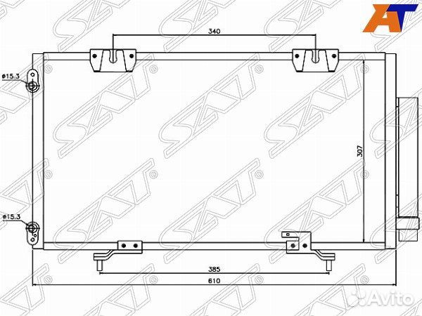 Радиатор кондиционера toyota avensis