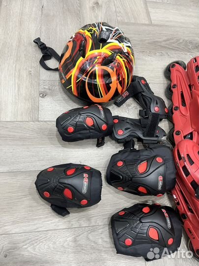 Роликовые коньки детские раздвижные р-р30-33