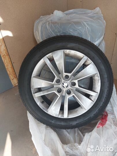 Диски с резиной на skoda r 17