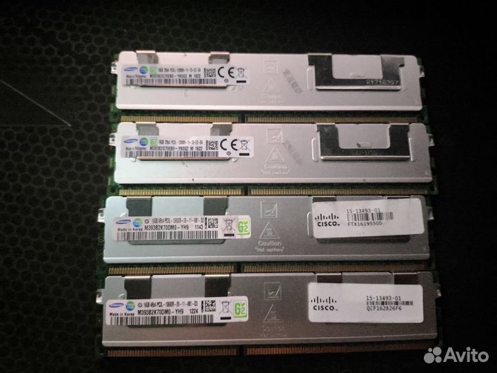 Серверная память ddr3 16/32gb ecc reg samsung