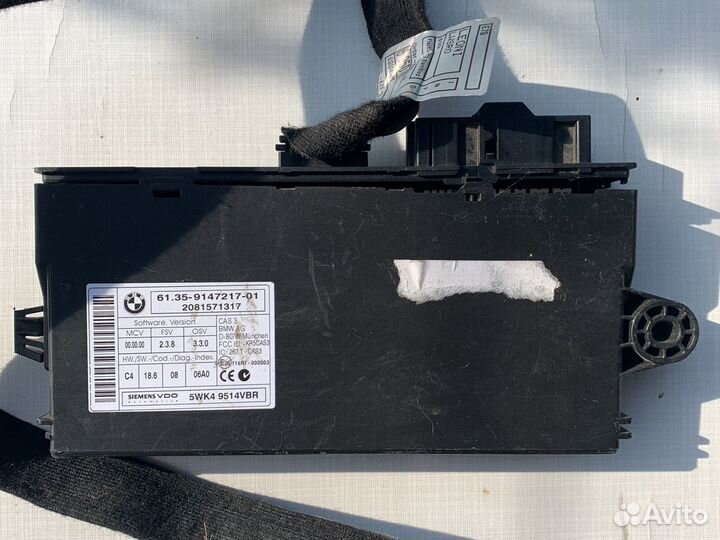 6135914721701 эбу CAS 3 и ключ бмв Х6 Е 70 Е 71