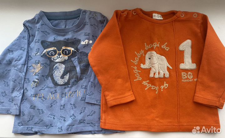 Детские вещи на мальчика пакетом 68 74 80