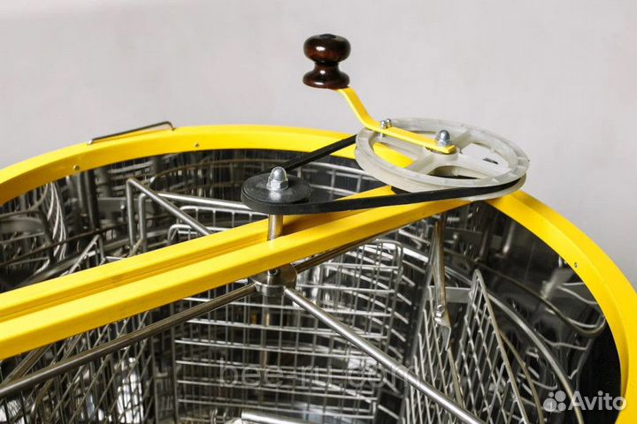 Медогонка 2-х рамочная оборотная (нерж. бак, кассе