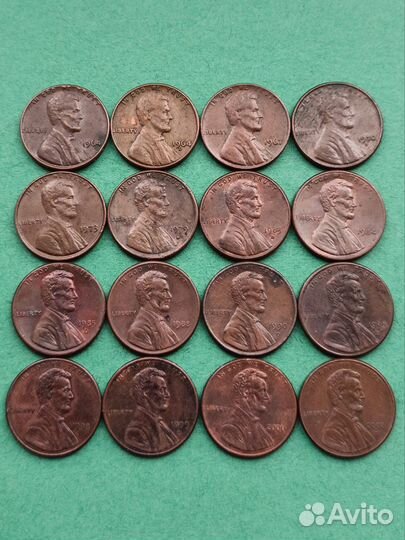 Коллекция центов США (Цена за всё)