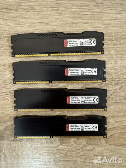 Kingston HyperX fury Black DDR3 16gb (4x4GB)