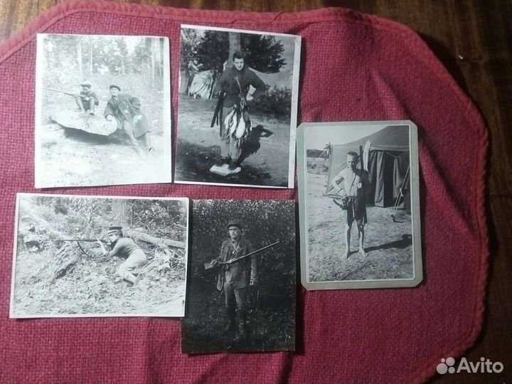 Фото «охота» середина 20 века ссср/5шт