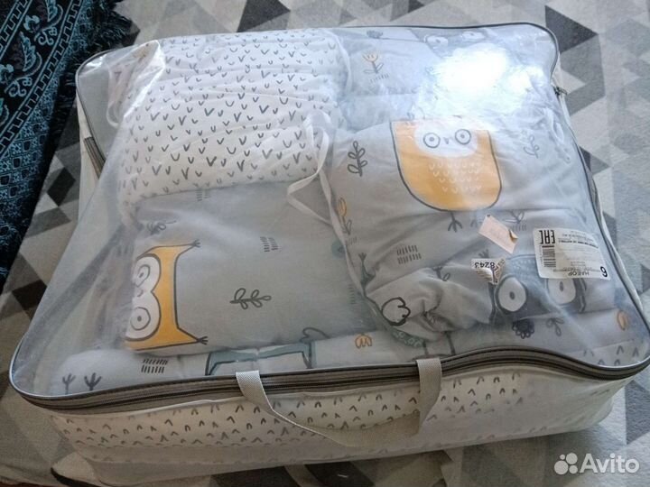 Бортики подушки в детскую кроватку