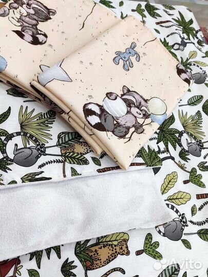 Пеленки непромокаемые детские хлопок