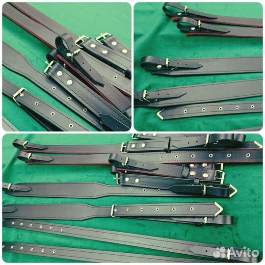 Кожаные ремни для баяна, аккордеона, гармони