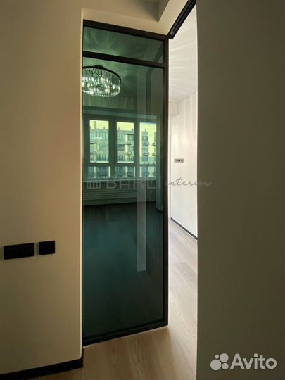 Угловая раздвижная перегородка