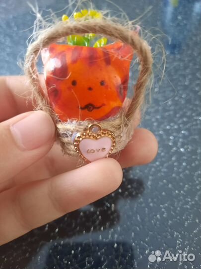 Котик из глины