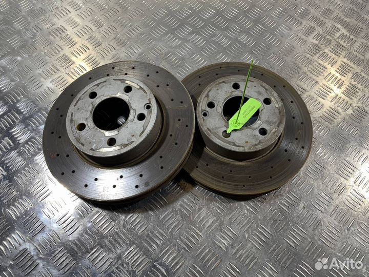Диски тормозные (комплект) зад. Mercedes-Benz