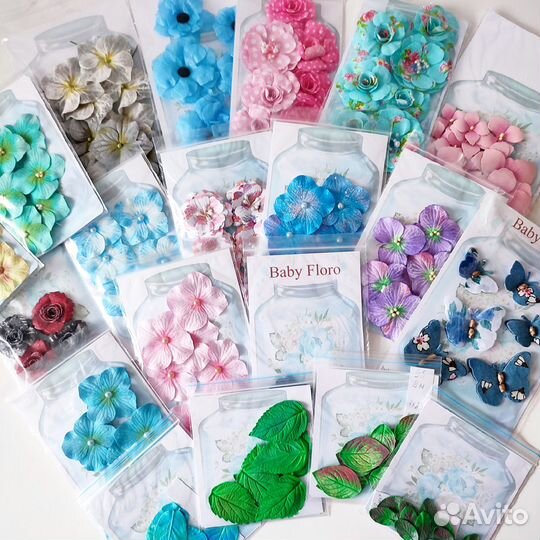 Цветы для скрапбукинга