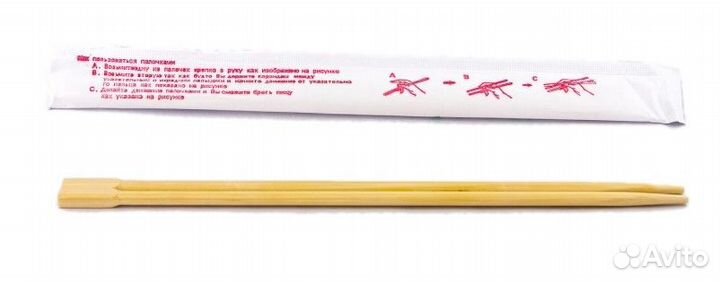 Палочки для суши 23 см с рисунком (100 шт/упак)