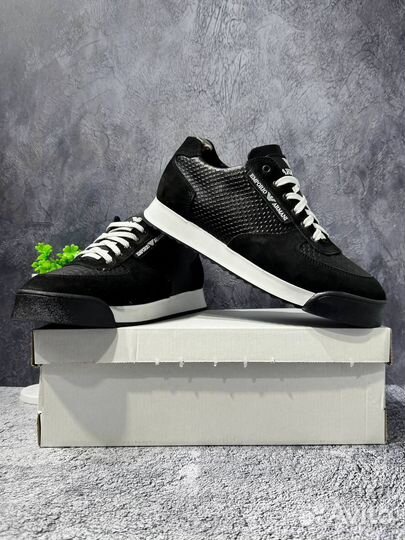 Кроссовки мужские кожаные: Armani ea7