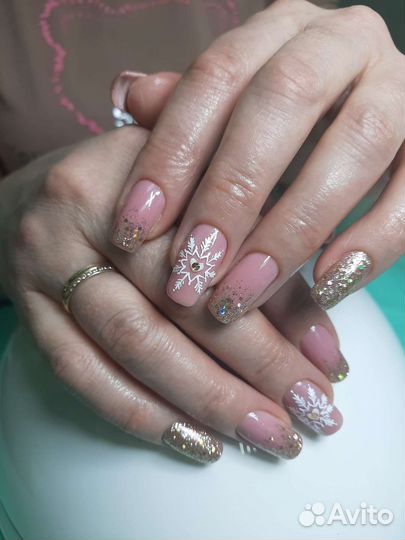 Маникюр педикюр гель лак укрепление,дизайн ногтей