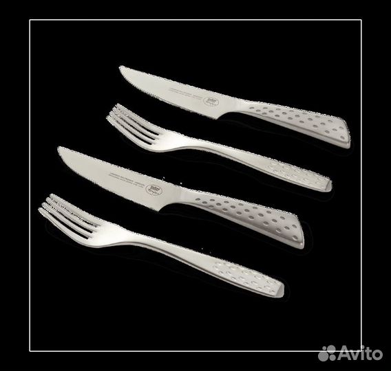 Столовые приборы для стейка Deluxe (4 предмета)