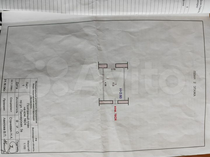 Комната 11,8 м² в 1-к., 2/9 эт.