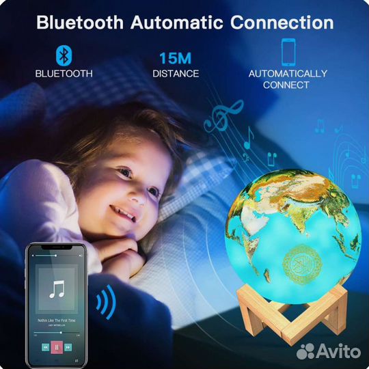 Лампа Луна подарок на Рамадан Татарский Коран