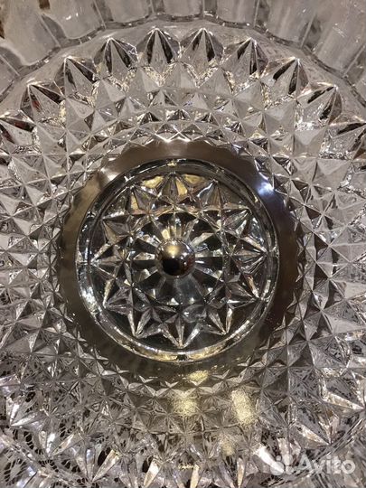 Ваза для фруктов и конфет СССР хрусталь