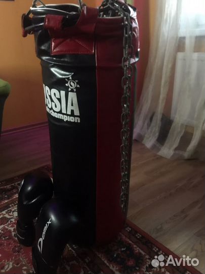 Боксерская груша 30 кг + перчатки в подарок