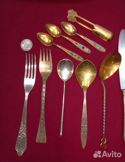 Столовые приборы СССР и царизм, серебро