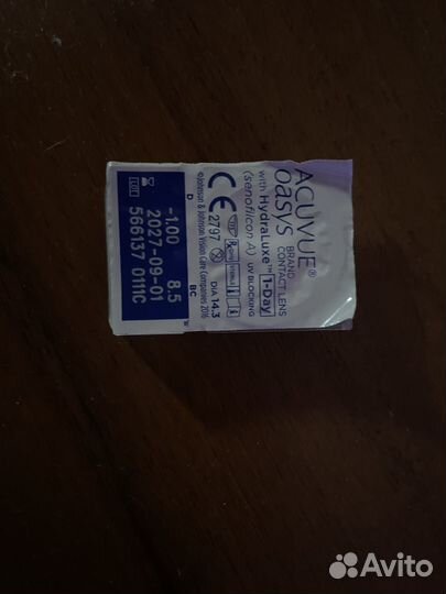 Линзы контактные acuvue