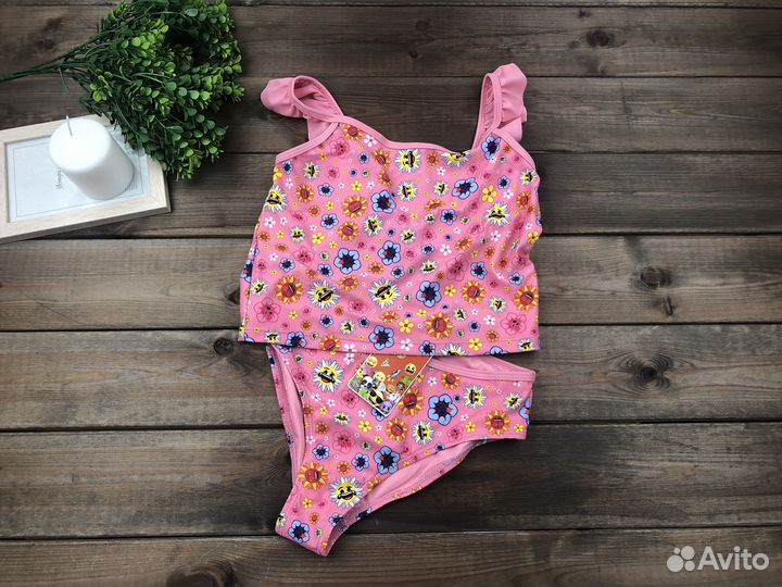 Купальник танкини для девочки emoji