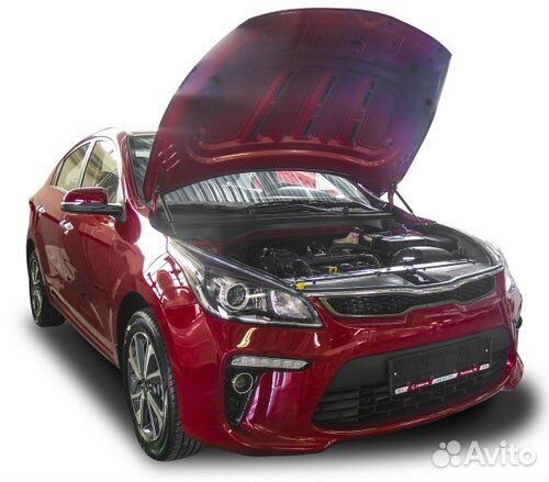Газовые упоры капота kia rio 4
