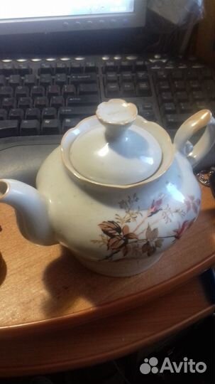 Чайник СССР заварочный фарфор высота 14 см