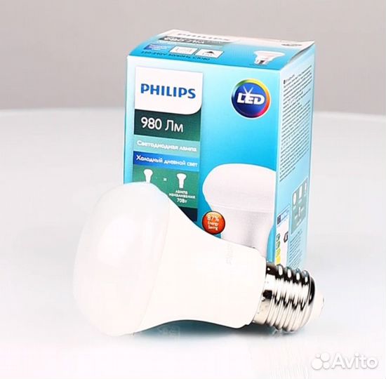 Светодиодная лампа Philips Essential LED R63 9W/65