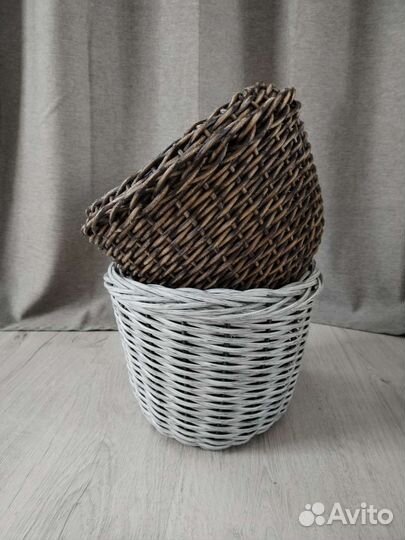 Корзина плетеная Кашпо из ротанга