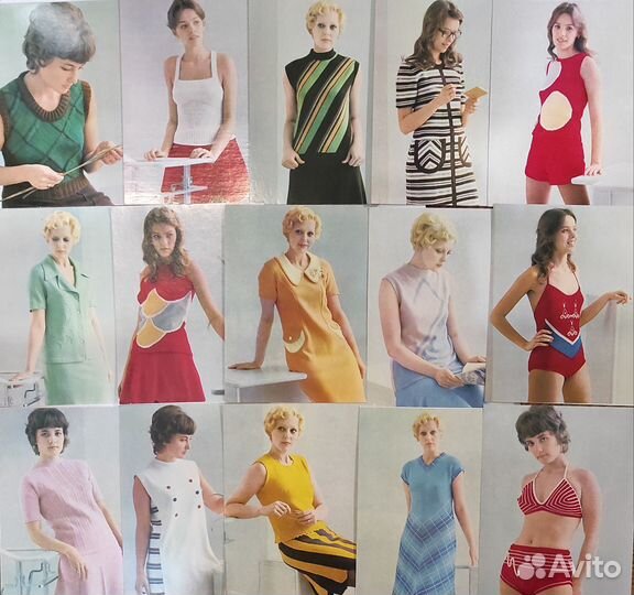 Журналы и открытки по вязанию