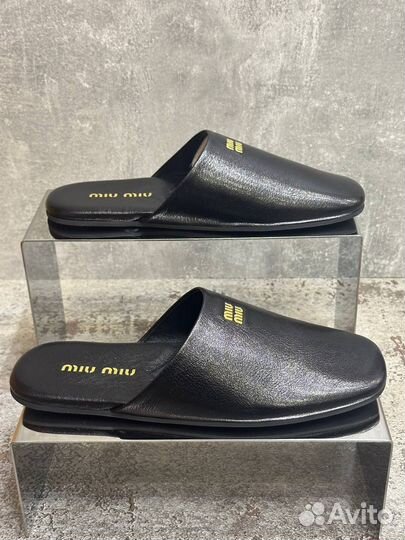 Шлепанцы мюли Miu Miu Premium