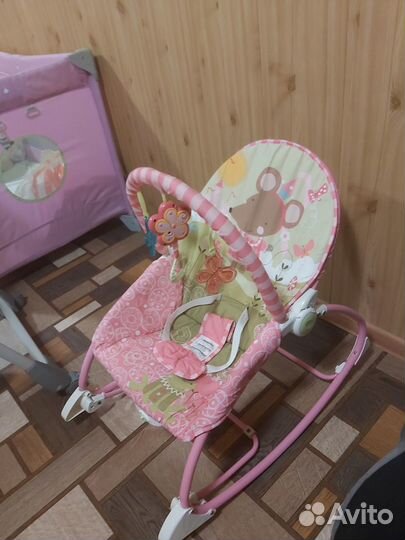 Шезлонг fisher price б/ у