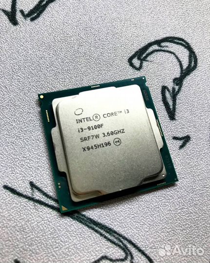 Процессор intel core i3 9100f LGA 1151v2