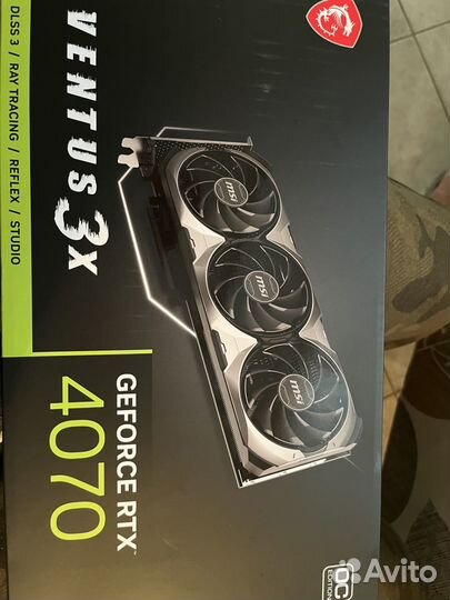 Видеокарта MSI RTX4070 ventus 3X E 12GB