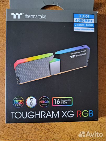 16Gb DDR4 4000MHz Thermaltake toughram XG RGB