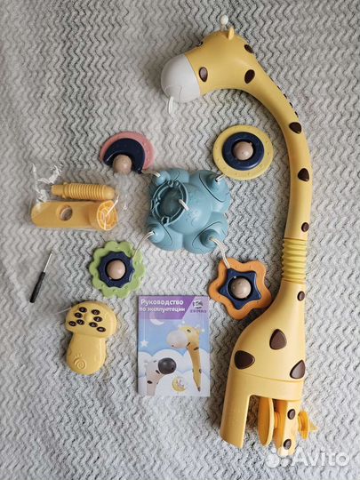 Музыкальная карусель в кроватку с проектором