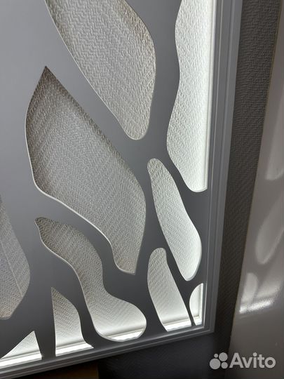 Резьба декор на стену с подсветкой