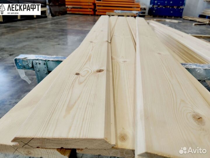 Имитация бруса 20*146*3000 сорт C ангарская сосна