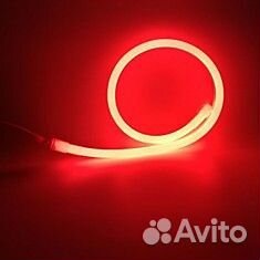 Неон мини LUX красный рез 1см 120/м 6х12мм 12В